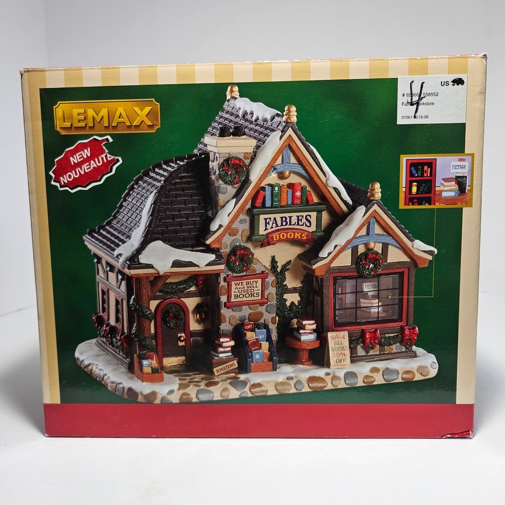 Rare Lemax Fables Books Caddington Village 85366 Christmas 2018